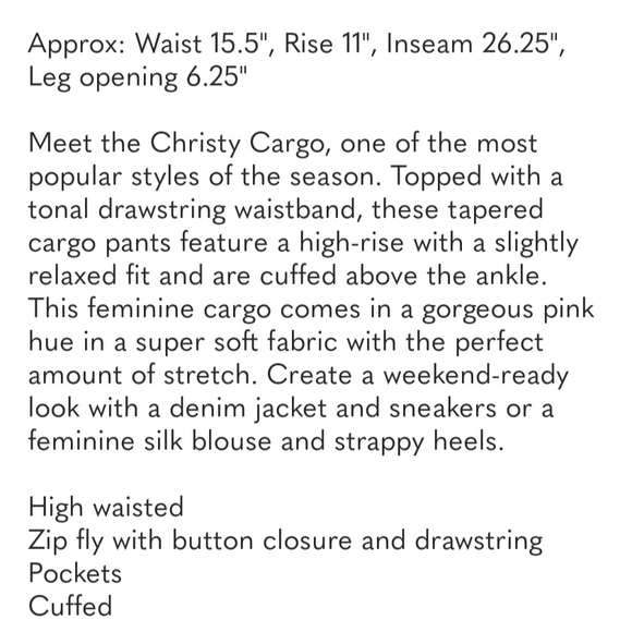 PAIGE CHRISTY VINTAGE GARDEN ROSE PINK DENIM HIGH RISE CARGO JEANS NWT SIZE 10 - Picture 10 of 13